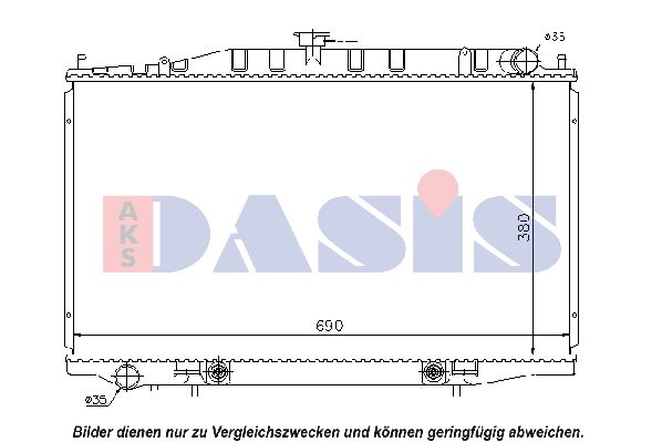 AKS DASIS Radiators, Motora dzesēšanas sistēma 070099N